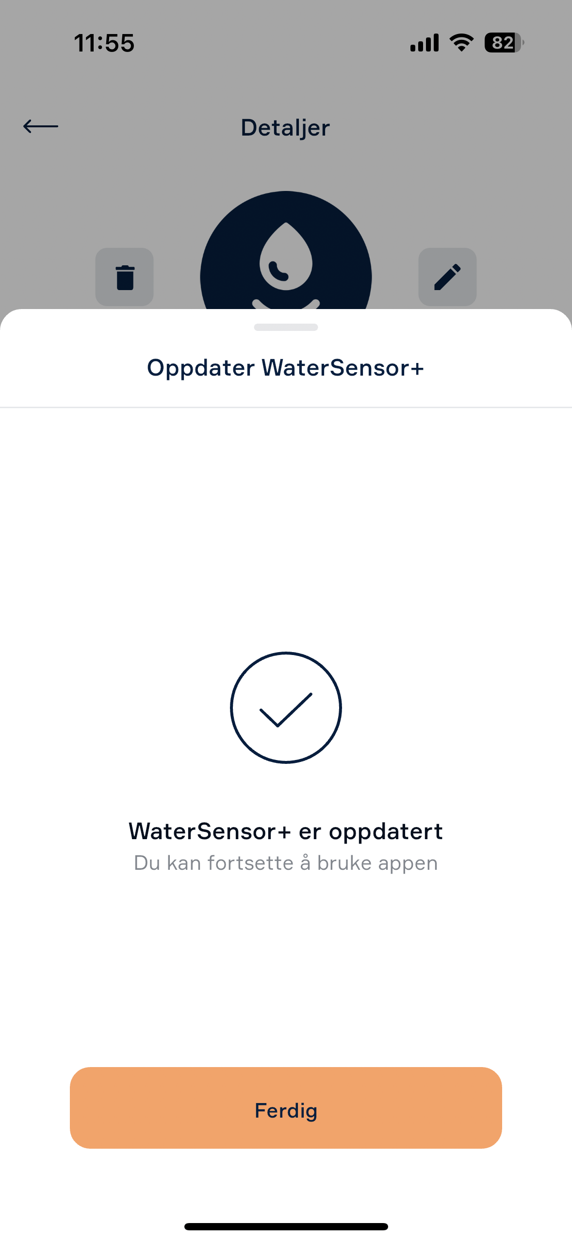 Oppdatering fullført