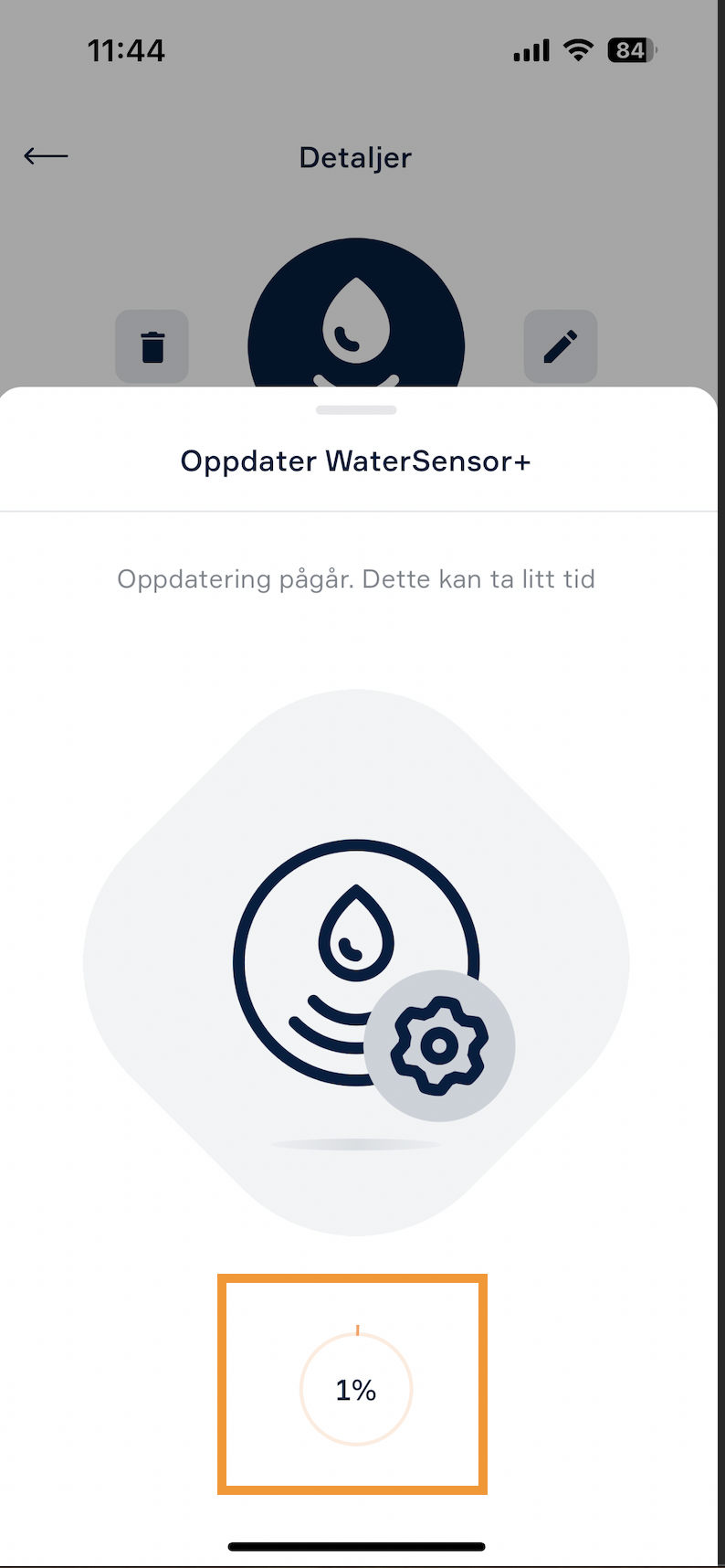 Oppdatering pågår